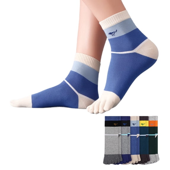 Unisex Toe Socks Five Finger Socks for All-Season Crew Socks Series 21