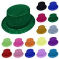 thumbnail image 1 of Unisex Top Hat Shiny Sequin Magician Victorian Hat Tuxedo Hat Dress Up Bowler Top Hats for Men Women Sequin Party Top Hats Disco Accessories Bowler Hat for Women D One Size, 1 of 5