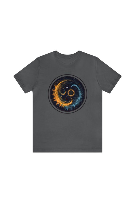 Unisex Total Solar Eclipse T-shirt, Boho Sun Moon, Cool Design & Graphic