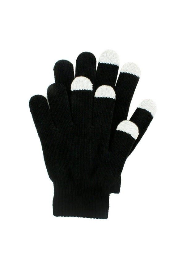 Unisex Touch Screen Winter Gloves for Smartphones and Tablets (Black)
