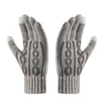 thumbnail image 1 of Unisex Touchscreen Gloves Stretch Knitted Texting Gloves Warm Windproof Solid Color Mittens For Men and Women, 1 of 8