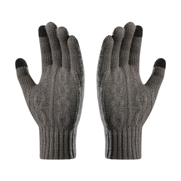 Unisex Touchscreen Gloves Stretch Knitted Texting Gloves Warm Windproof Solid Color Mittens For Men and Women