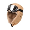 thumbnail image 1 of Unisex Trapper Hat Women Men Winter Warm Thick Fleece Lined Russian Romber Faux Fur Ear Flap Ski Cap Headwear, 1 of 7
