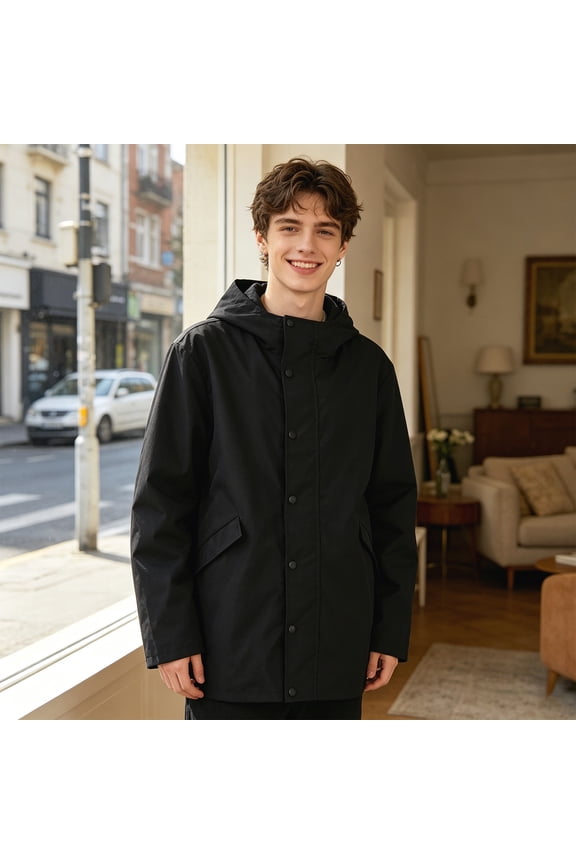 Unisex Travel Jacket with 10 Hidden Pockets, Water Resistant Lightweight Jacket Stores 5 Days Clothes, No Extra Luggage Needed for Daily Travel