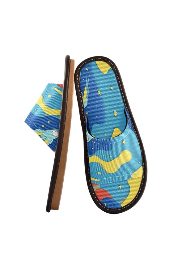 Unisex Travel Sandals House Slippers Includes Free Storage Bag for Hotel, Travel, Home A Rocket