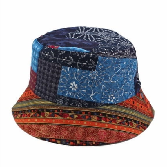 Unisex Trendy Reversible Lightweight Printed Bucket Hat Packable Outdoor Summer Beach Outdoor Cap