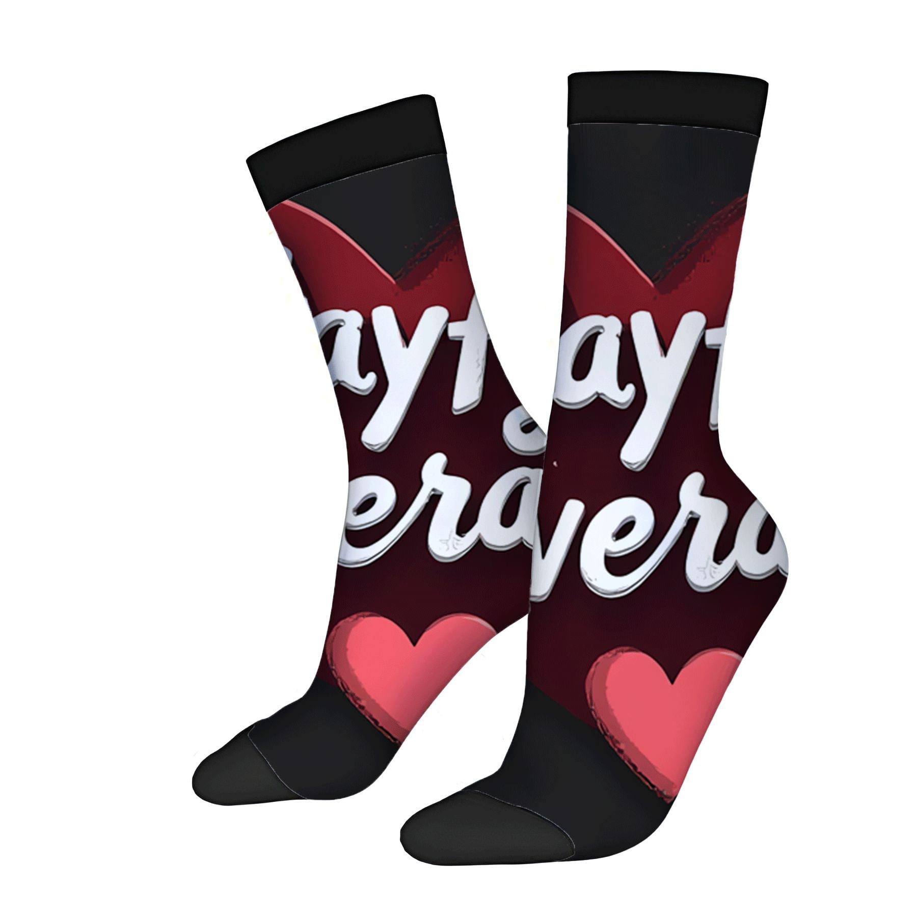 Unisex Trendy Socks - 2 Pairs Maroon & Black with ' Wayver ' in White ...