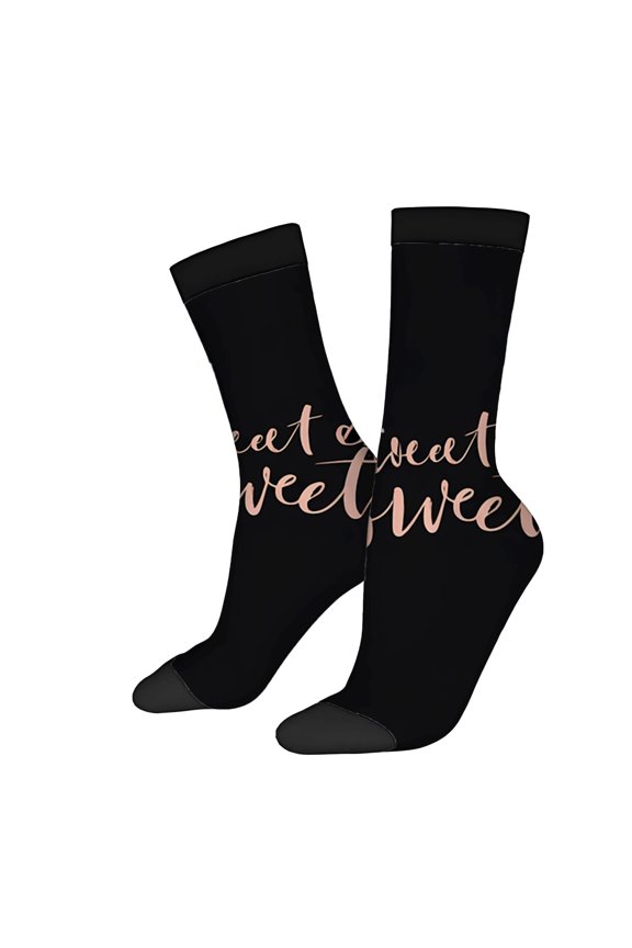 Unisex Trendy Socks - 2 Pairs of Mixed Color Socks with Simple Clean Design for All Seasons - Perfect for Everyday Wear