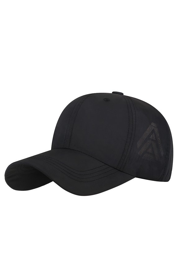Unisex Trendy Visors for Daily Sports Activities Button Style Caps for Athletic Outfits in All Seasons Baseball Cap Black One Size