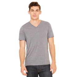 Unisex Triblend Short Sleeve V-Neck Tee - 3415