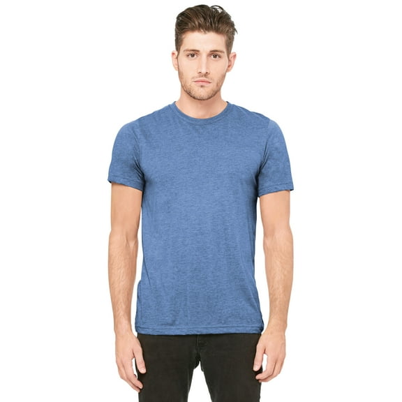 Unisex Triblend T-Shirt - BLUE TRIBLEND - M