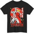 thumbnail image 1 of Unisex Trigun Anime T-Shirt VASH The Stampede Merch Casual Short Sleeved T Shirt Unisex Tee, 1 of 4