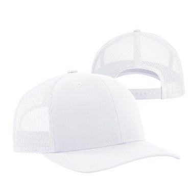 Unisex Trucker Hat Snapback Mesh Back Adjustable Cap One Size Fits Most Baseball