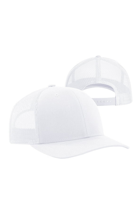 Unisex Trucker Hat Snapback Mesh Back Adjustable Cap One Size Fits Most Baseball