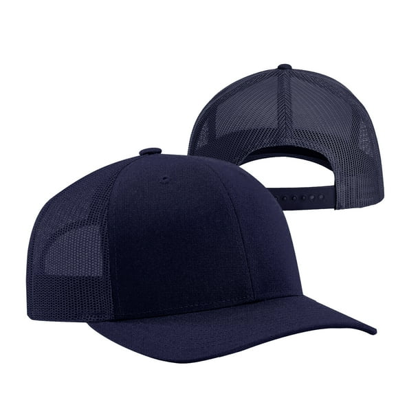 Unisex Trucker Hat Snapback Mesh Back Adjustable Cap One Size Fits Most Baseball