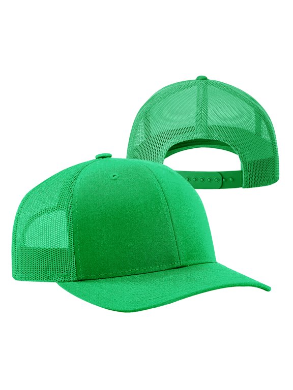 Unisex Trucker Hat Snapback Mesh Back Adjustable Cap One Size Fits Most Baseball
