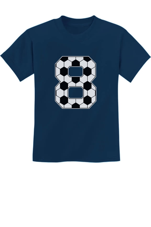 Unisex Tstars 8th Birthday Soccer-Themed T-Shirt - Ideal Gift for Soccer Fans Turning Eight - Celebratory Youth Birthday Tee - Unique Sports Party Apparel