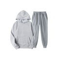 thumbnail image 1 of Unisex Two Piece Set Casual Tracksuit Running Sportswear 2022 Fall Winter Sets Outfits Men's And Women's Long Sleeve Pullover Hoodies Sweatshirt Sweatpants Suit, 1 of 7
