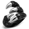 thumbnail image 1 of Unisex Two-Tone IP Black Stainless Steel Ring with No Stone in No Stone - Size 11, 1 of 1