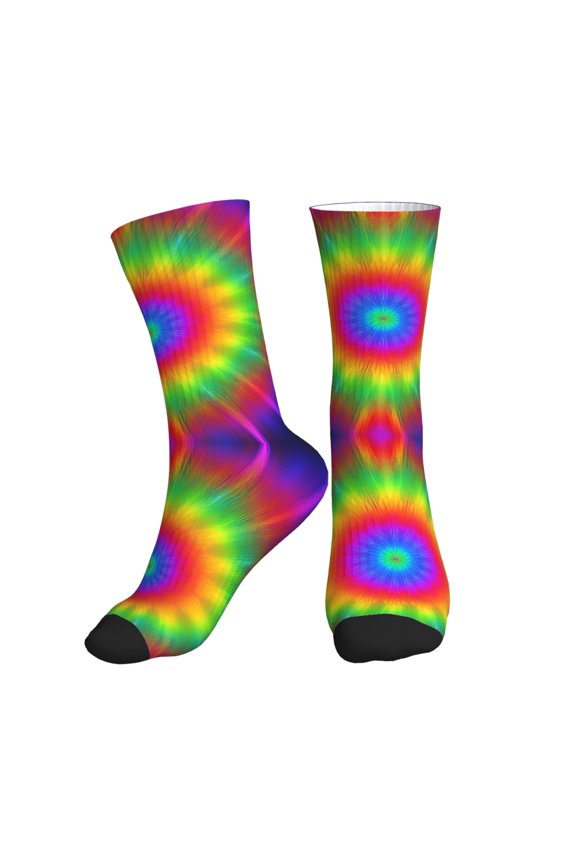 Unisex Tye Dye Patterns Novelty Ankle Socks Colorful ComfortSoft Lightweight Sports Athletic Socks