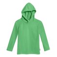 thumbnail image 1 of Unisex UPF 50+ Long Sleeve Hooded Rashguard | Elf Green, 1 of 4