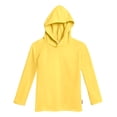thumbnail image 1 of Unisex UPF 50+ Long Sleeve Hooded Rashguard | Yellow, 1 of 4