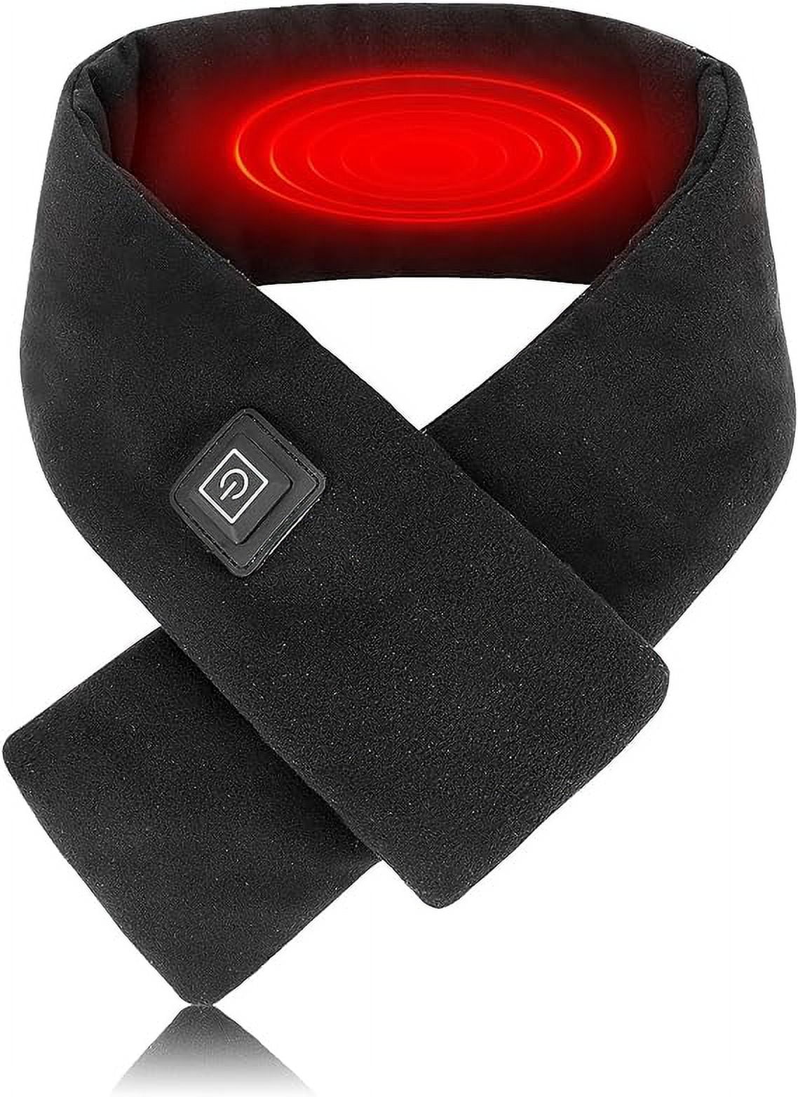 Unisex USB Heating Scarf Winter Electric Heated Neck Scarf with 3