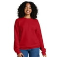 thumbnail image 1 of Unisex Ultimate CVC Crewneck Sweatshirt, 60/40 Cotton/Polyester Long Sleeve Fleece Winter Sweater (True-Red , L), 1 of 7