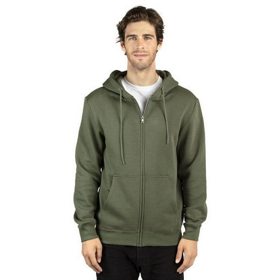 Unisex Ultimate Fleece Full-Zip Hooded Sweatshirt - ARMY - S