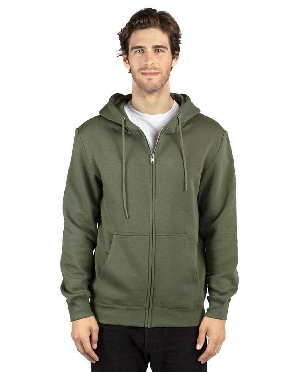 Unisex Ultimate Fleece Full-Zip Hooded Sweatshirt - ARMY - XL