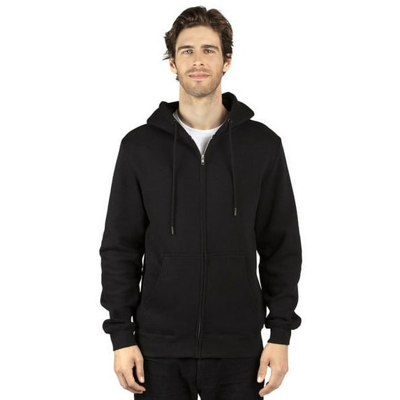 Unisex Ultimate Fleece Full-Zip Hooded Sweatshirt - BLACK - 3XL