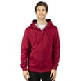 thumbnail image 1 of Unisex Ultimate Fleece Full-Zip Hooded Sweatshirt - BURGUNDY - 2XL, 1 of 3
