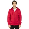 thumbnail image 1 of Unisex Ultimate Fleece Full-Zip Hooded Sweatshirt - RED - L, 1 of 3