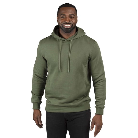 Threadfast Apparel Unisex Fleece Pullover Hooded Sweatshirt, Army, X-Small