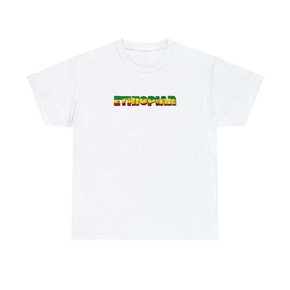 Unisex Ultra Cotton/African Pride Tshirt/Ethiopian skyline/S-5XLWH,BLK,Grey