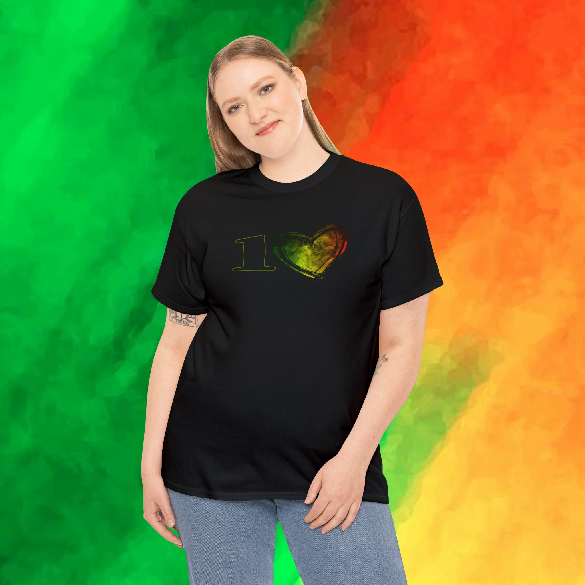 Unisex Ultra Cotton/Black Pride T-shirt/One Love/S-5XL WH,BLK,GREY