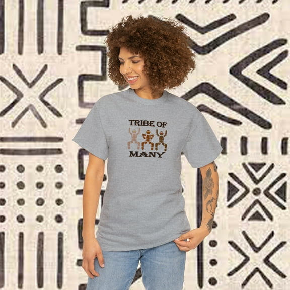 Unisex Ultra Cotton/Black Pride T-shirt/Tribe of Many/S-5XL WH,BLK,Grey