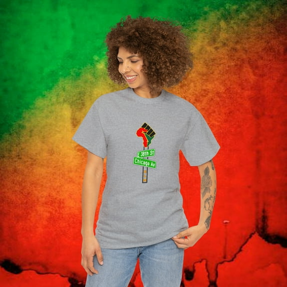 Unisex Ultra Cotton/George Floyd Tshirt/38th and Chicago/S-5XL WH,Blk,Grey