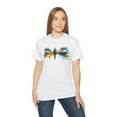thumbnail image 1 of Unisex Ultra Cotton T-Shirt Two Trains and Stylish Man Train 006, 1 of 5