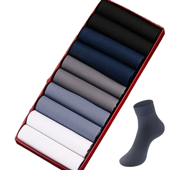 Unisex Ultra Thin Dress Socks Silk Sheer Business Socks for Spring Crew Socks Series 22