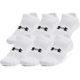 thumbnail image 1 of Unisex Under Armour UA Essential 6-Pack Ultra Low Socks Color: With Size: MEDIUM, 1 of 3