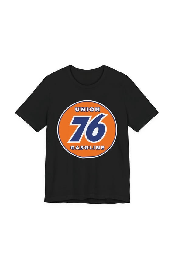 Unisex Union 76 Gasoline logo Black/Navy Size S-5XL T-Shirt