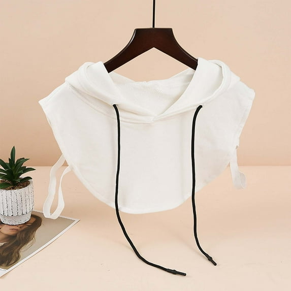 Unisex Universal Pullover Hoodie Neck Cap Solid Color For Versatile Fashion Accessory Ladies Colla Shirt Colla Shirt for Women Button down Shirt Women under 10 Colla Women Shirts Womens Formal Blouses