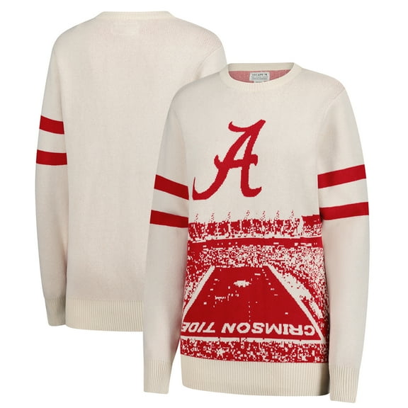 Unisex Uscape Apparel  Cream Alabama Crimson Tide Renew Knit Stadium Sweater