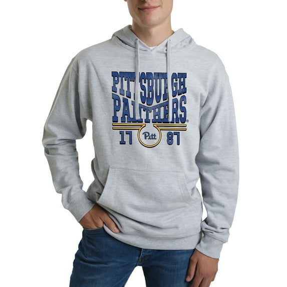 Unisex Uscape Apparel Heather Gray Pitt Panthers Standard Pullover Hoodie