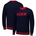 thumbnail image 1 of Unisex Uscape Apparel Navy Pennsylvania Quakers Renew Knit Vintage Pullover Sweater, 1 of 3
