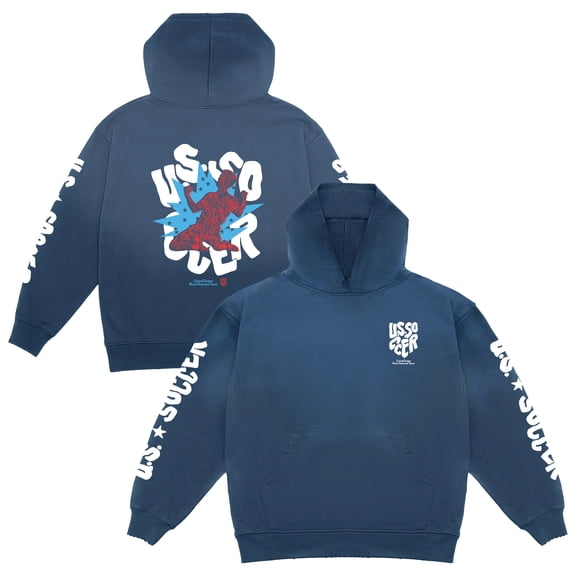 Unisex Uscape Apparel Navy USMNT Oversized Celebrate Hoodie
