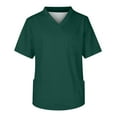 Unisex VNeck Medical Scrub Top with Pockets Comfortable & Durable