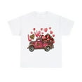 thumbnail image 1 of Unisex Valentines Day Tshirt, Hearts and floral print Tshirt, 1 of 4