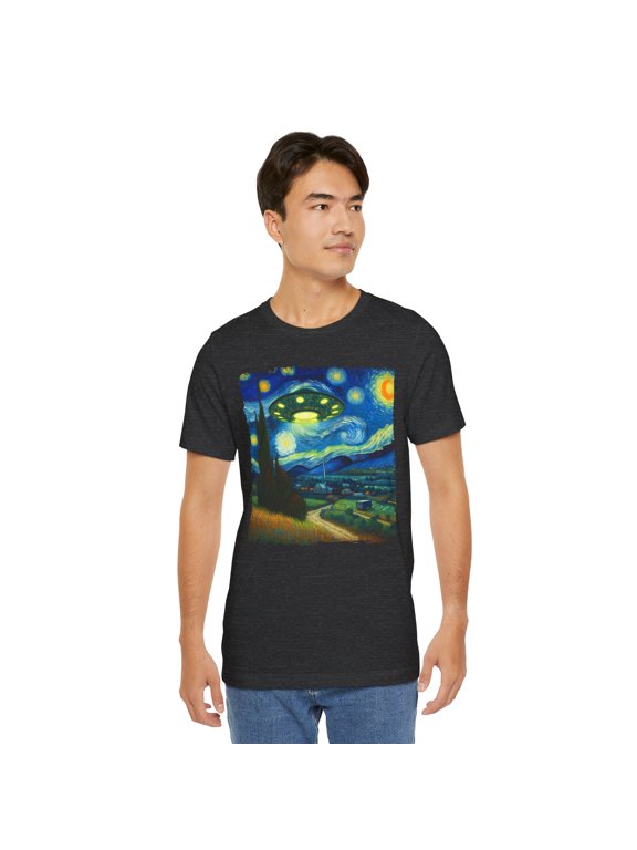 Unisex Van Gogh Starry Night UFO Shirt